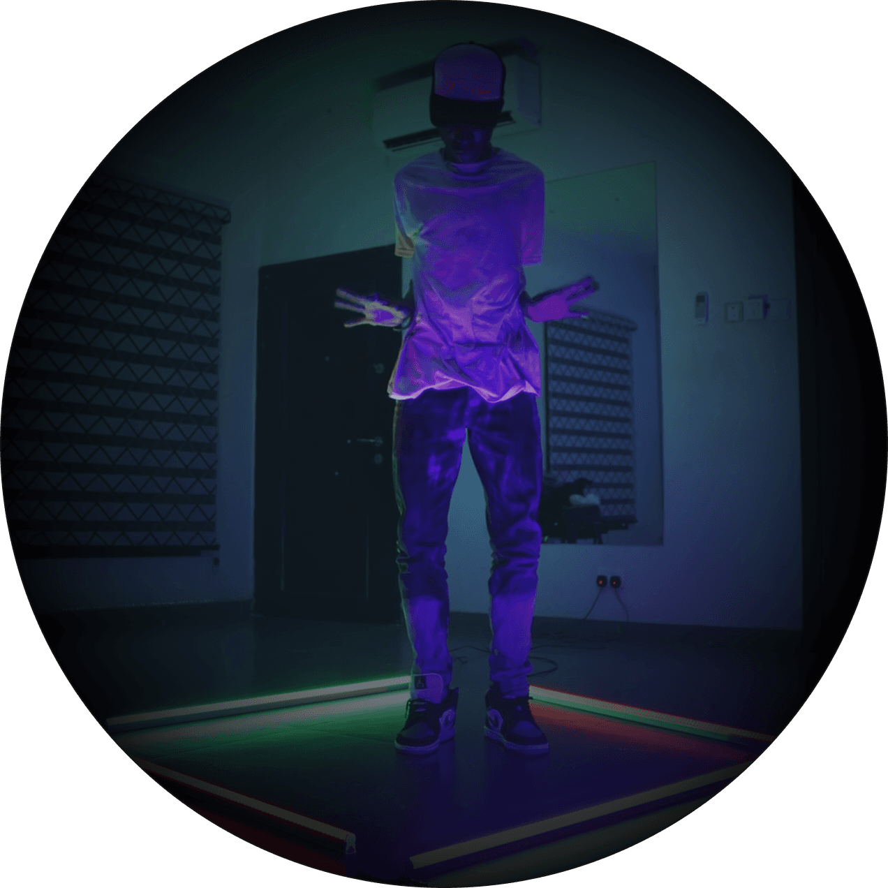 boy wearing a vr headset